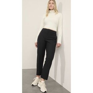 Athleta Black Stellar Trouser Straight Leg  pants size 2